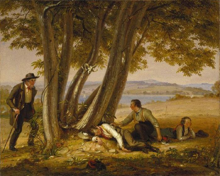 William Sidney Mount Caught Napping (Boys Caught Napping in a Field) oil painting image
